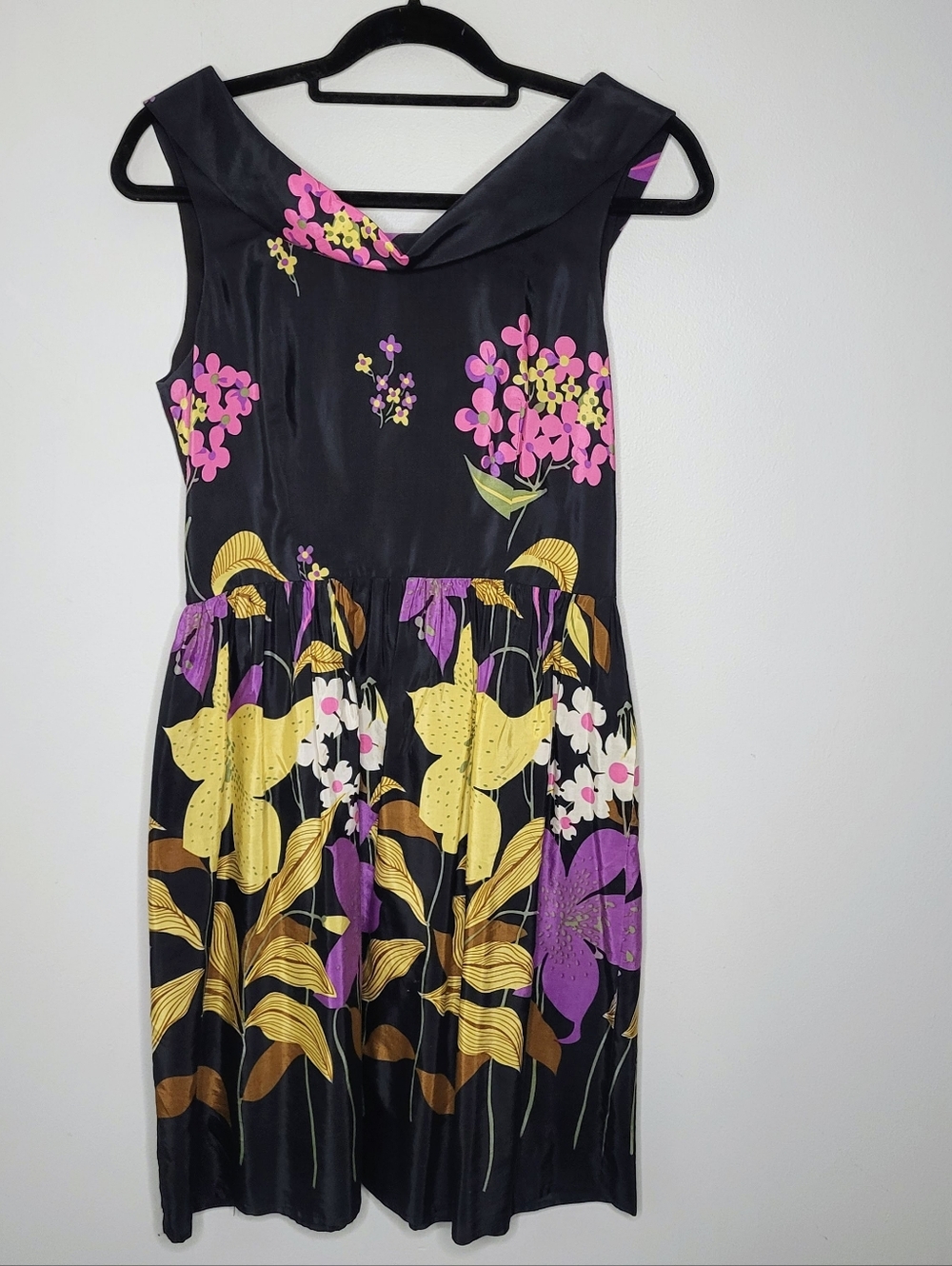 ANTHROPOLOGIE Corey Lynn Calter Floral Fit & Flare Dress Sz 6 Retro Garden Party